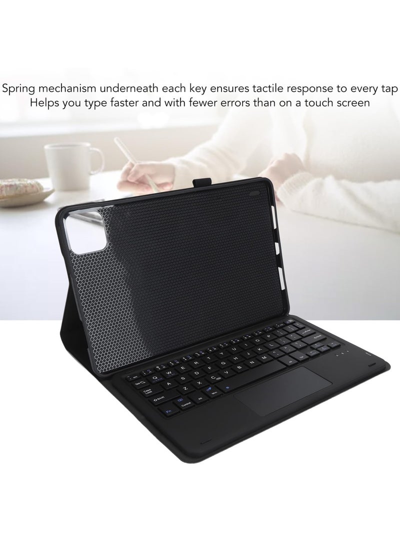 Keyboard Case for Xiaomi Pad 6 Tablet, for Pad 6 Pro 11 inch 2023 Tablet Lightweight Slim PU Stand Cover with Magnetic Detachable Bluetooth Keyboard (Black)  - Image 3