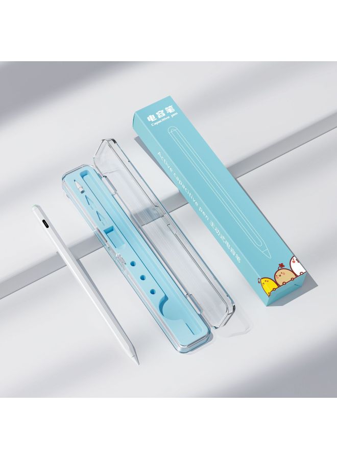 Loquat Suitable For ApplePencil Second Generation For ApplePen Special Capacitive Pen Ipad Stylus Magnetic Suction Charging Stylus Pen-Color:Transparent Storage Box + Id766 Special Pen + 1 Pen Tip + 1 Type - Image 1