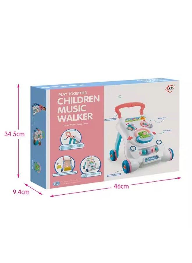 TOY GARDEN Children Music Walker - Interactive Baby Learning Toy with Music, Lights & Activities, 6+ Months, Push Walker for Early Steps Development, Fun & Educational, Sturdy Design for Toddlers  - Image 2