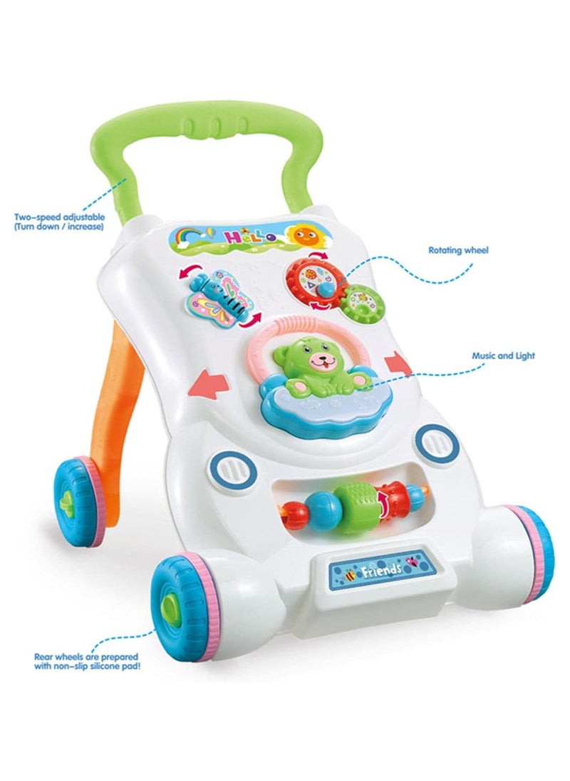 TOY GARDEN Children Music Walker - Interactive Baby Learning Toy with Music, Lights & Activities, 6+ Months, Push Walker for Early Steps Development, Fun & Educational, Sturdy Design for Toddlers  - Image 3