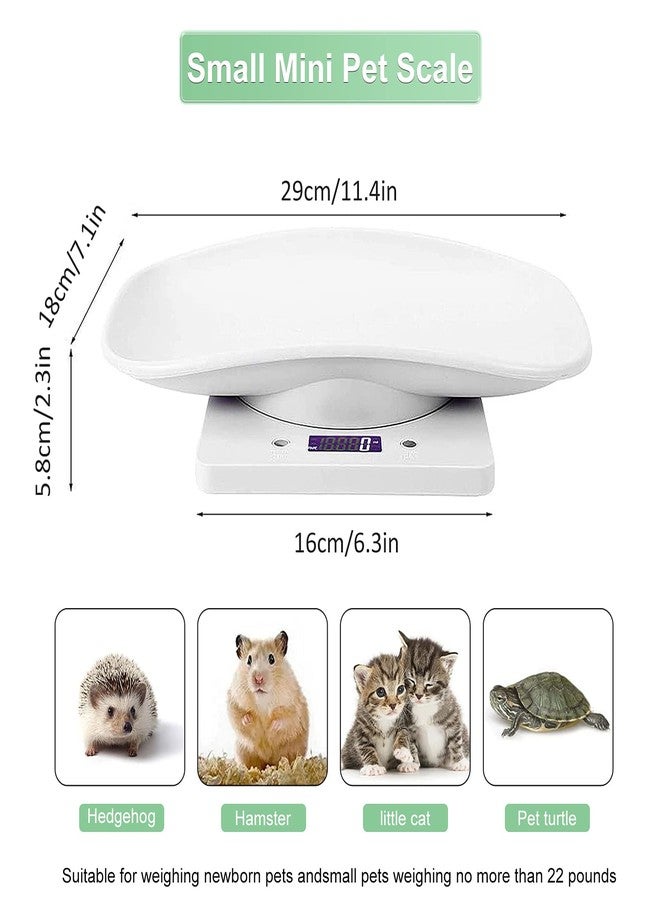 YTDTKJ Digital Pet Scale, Small Animals Scales for Weighing, Puppy Whelping Scale, Digital Kitchen Scale, Puppy and Kitten Scale with Tray, Portable Dog Cat Scale for Hamster Rabbit Hedgehog(Max. 22 lbs) - Image 3