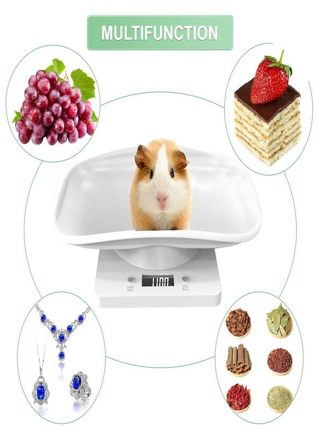 YTDTKJ Digital Pet Scale, Small Animals Scales for Weighing, Puppy Whelping Scale, Digital Kitchen Scale, Puppy and Kitten Scale with Tray, Portable Dog Cat Scale for Hamster Rabbit Hedgehog(Max. 22 lbs) - Image 4