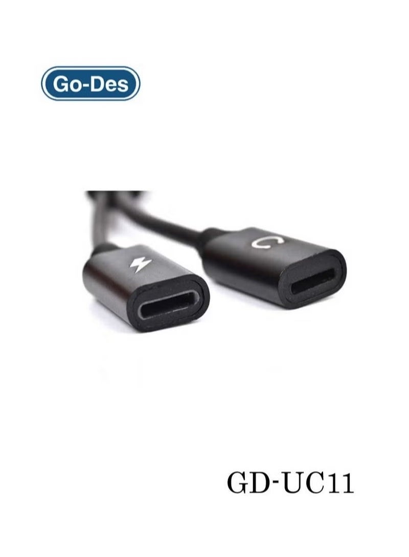 جو-ديز محول Lightning 2 في 1 - شحن سريع ونقل بيانات عالي السرعة لأجهزة iPhone و iPad والمزيد - Image 2