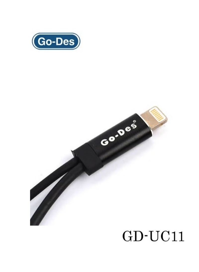 جو-ديز محول Lightning 2 في 1 - شحن سريع ونقل بيانات عالي السرعة لأجهزة iPhone و iPad والمزيد - Image 3