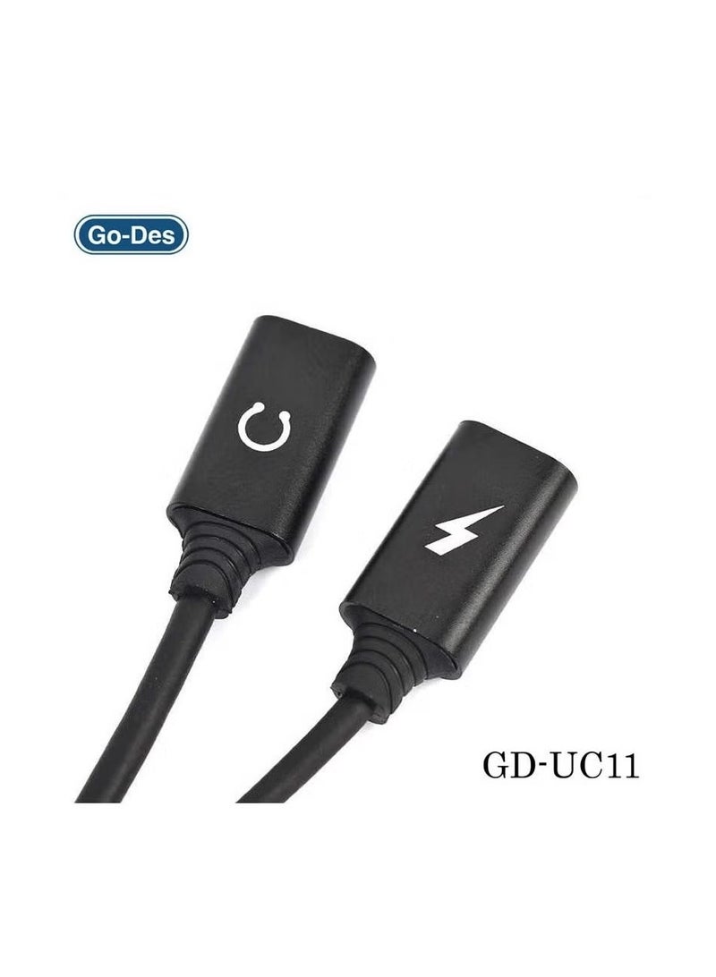 جو-ديز محول Lightning 2 في 1 - شحن سريع ونقل بيانات عالي السرعة لأجهزة iPhone و iPad والمزيد - Image 4