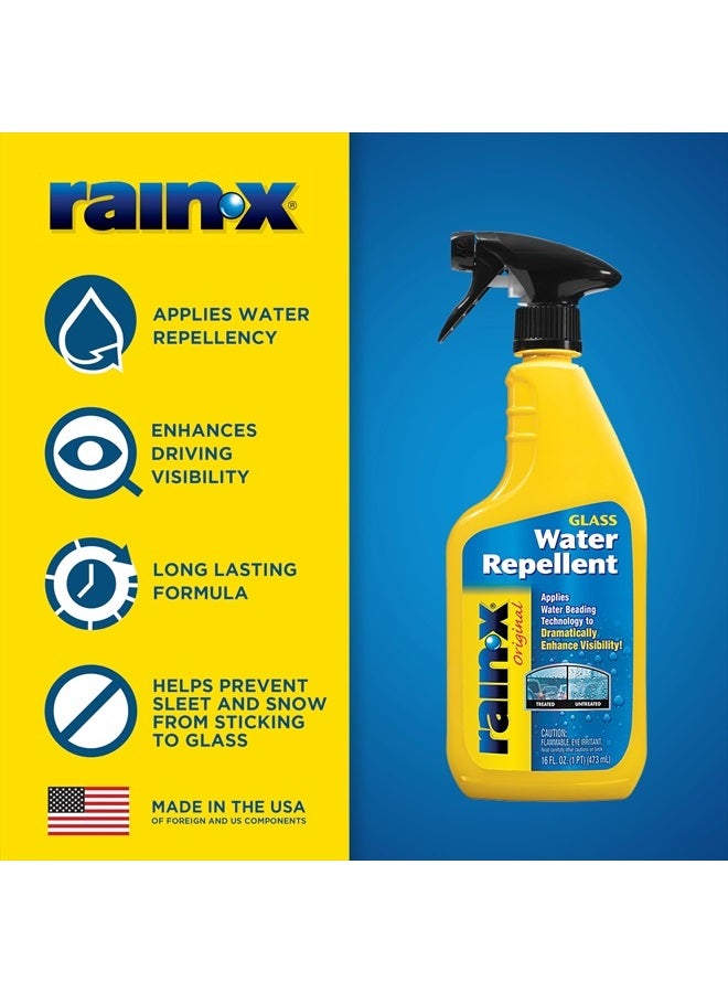 Rain-X 800002250 Glass Treatment Trigger, 16 Fl Oz - Exterior Glass Treatment To Dramatically Improve Wet Weather Driving Visibility During All Weather Conditions - Image 2