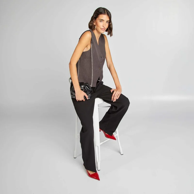 Kiabi Suit Waistcoat Grey