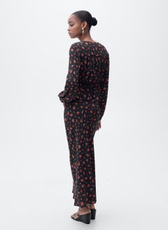 MANGO Long Floral Flared Skirt  - Image 2