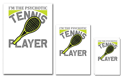 UDNAG Untearable Waterproof Stickers 155GSM 'Tennis | I'm The' A4 x 1pc, A5 x 1pc & A6 x 2pc - Image 5
