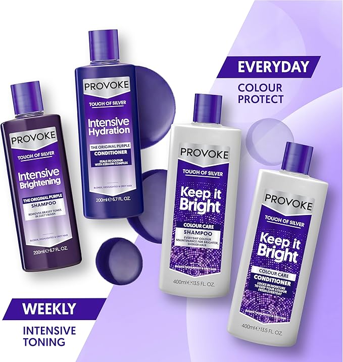 PROVOKE Touch Of Silver Colour Care Conditioner Purple 400ml - Image 5