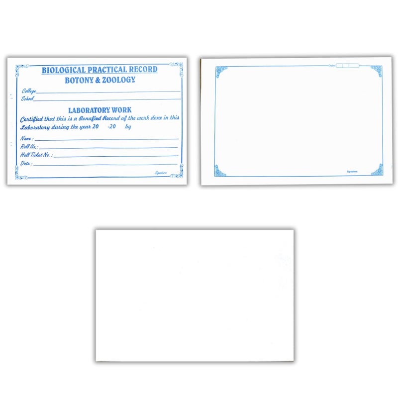 DUSHALA Practical Record Papers, Botony and Zoology (Lab Record Sheets kit 3) - Image 1