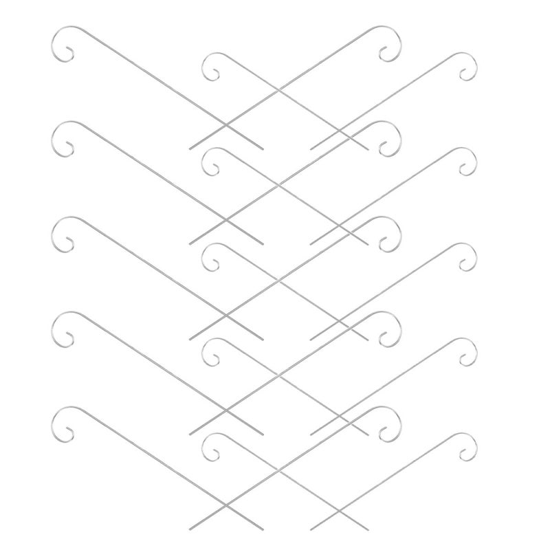 Heavy Duty Iron Shepherd Hooks Set 20pcs 200mm 300mm for Garden Bird Feeders Lanterns - Image 2