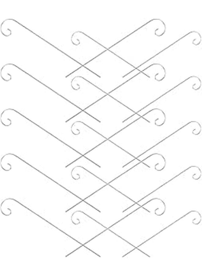 Heavy Duty Iron Shepherd Hooks Set 20pcs 200mm 300mm for Garden Bird Feeders Lanterns - Image 1