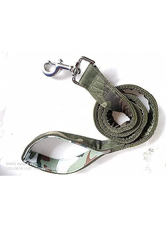 Army Print Nylon Harness Leash Set - Adjustable Harness Military Design Heavy Hook For Maxi And Large Breed Dogs (X-Large) - Image 4
