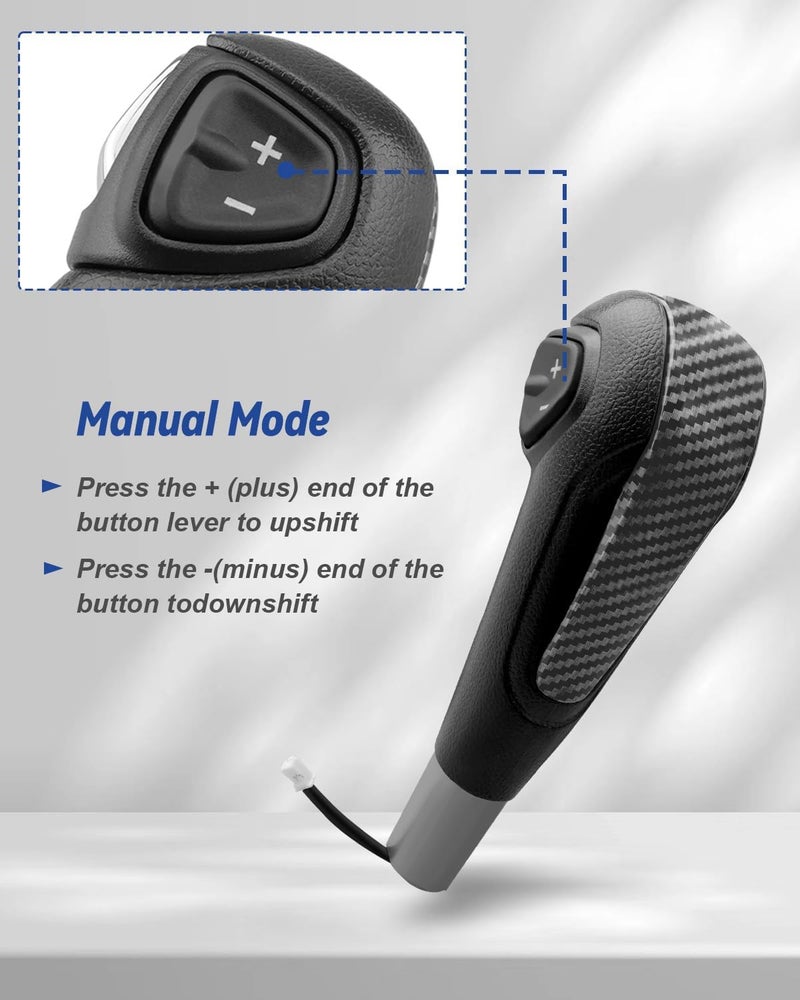 JUWEVAZU Carbon Fiber Gear Shifter Shift Knob for Chevy Sonic and Trax (2012-2017) - Image 5