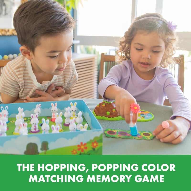 إديوكيشنال إنسايتس Educational Insights Pop Pop Bunny Hop - لعبة الذاكرة ومطابقة الألوان لـ 2-4 لاعبين، لعبة تعليمية لمرحلة ما قبل المدرسة، هدية للأعمار 3+ - Image 2