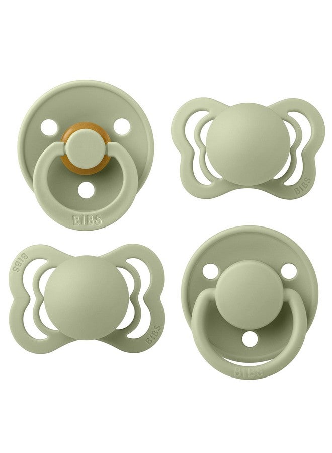 بيبس لهايات BIBS - مجموعة جرّبها الآن | تشمل لهايات Color وDe Lux وCouture وSuperior | مطاط طبيعي وسيليكون خاليان من مادة BPA | صُنع في الدنمارك | Sage | من عمر 0 إلى 6 أشهر - Image 1