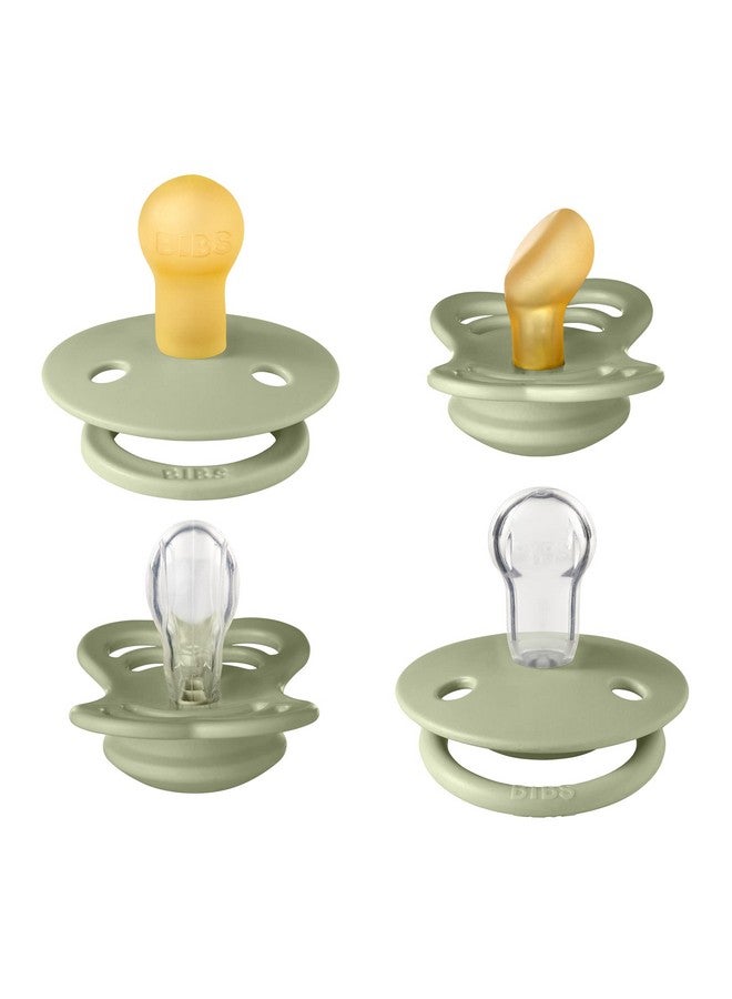 بيبس لهايات BIBS - مجموعة جرّبها الآن | تشمل لهايات Color وDe Lux وCouture وSuperior | مطاط طبيعي وسيليكون خاليان من مادة BPA | صُنع في الدنمارك | Sage | من عمر 0 إلى 6 أشهر - Image 2