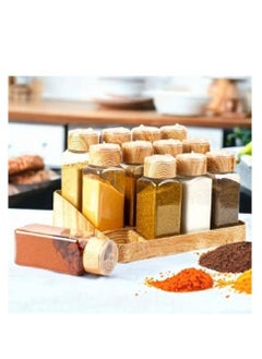 Spice Set with Wooden Stand (12 Pieces)