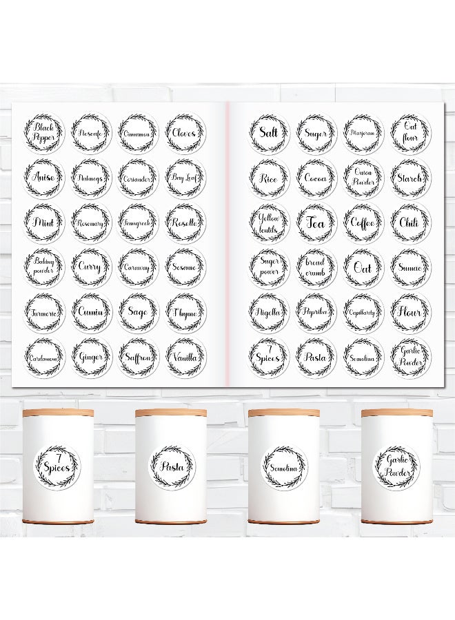 48Pcs Spice Sticker Labels – Waterproof Vinyl with Protective Coating, Durable Kitchen Organizer Tags for Herb and Seasoning Containers, Water-Resistant and Long-Lasting - Image 2