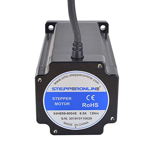 MybotOnline E Series Nema 34 Stepper Motor 12Nm/1699.68oz.in 6.0A 1.8deg 86x86x151.5mm 4 Wires - Image 4