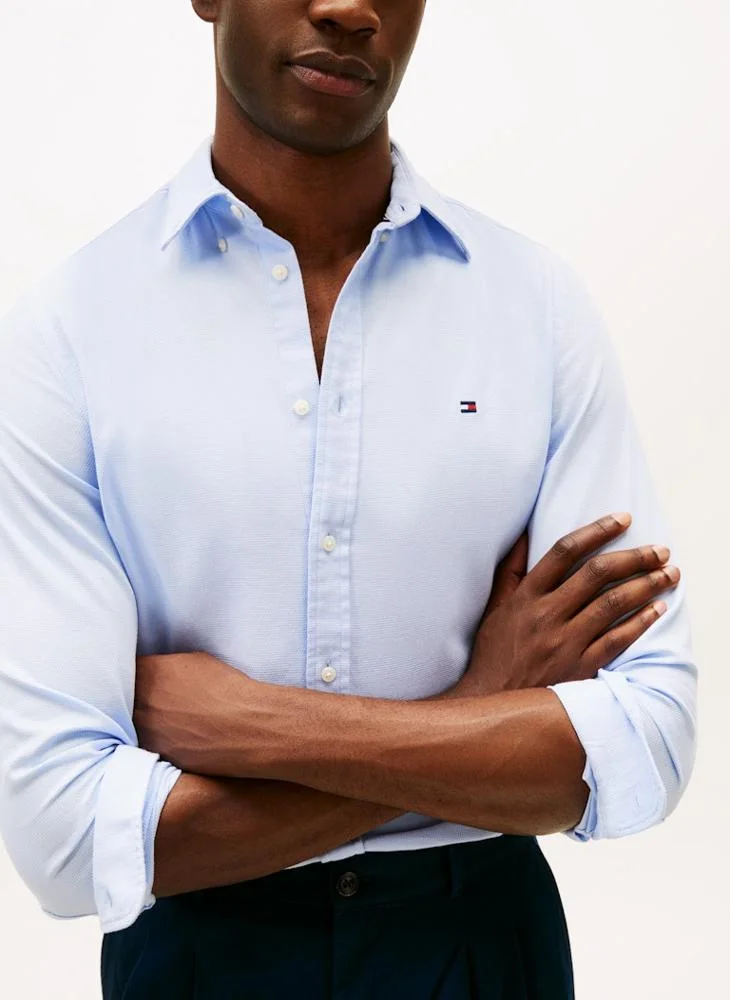 TOMMY HILFIGER  Flex Dobby Regular Fit Shirt for Men | Best Price UAE