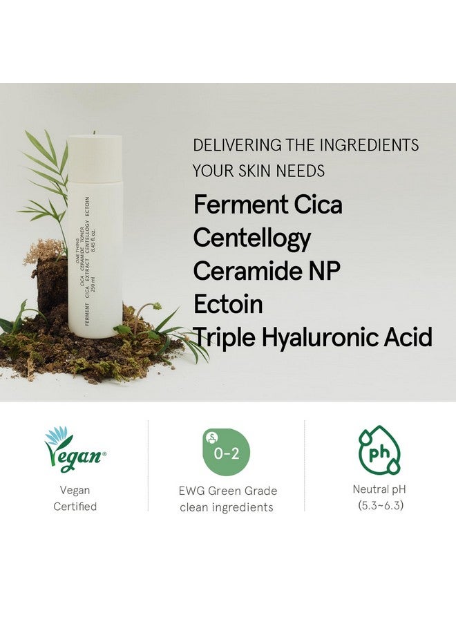 ONE THING CICA Ceramide Toner 8.45 Fl Oz | Centella Asiatica Soothing Calming Hydrating Facial Toner for Sensitive Dry Combination Skin, Barrier Repair Strengthening, Firming | Vegan Korean Skin Care - Image 3