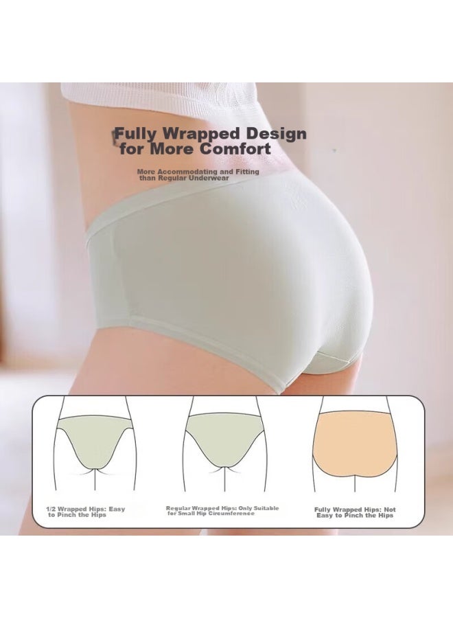 LANG SHA Langsha Women's Underwear, Pure Cotton, Antibacterial Crotch, Class A, Baby Cotton, 7a Grade Antibacterial, Mid-rise, Women's Triangle Panties, Underpants, 3-pack  - Image 3