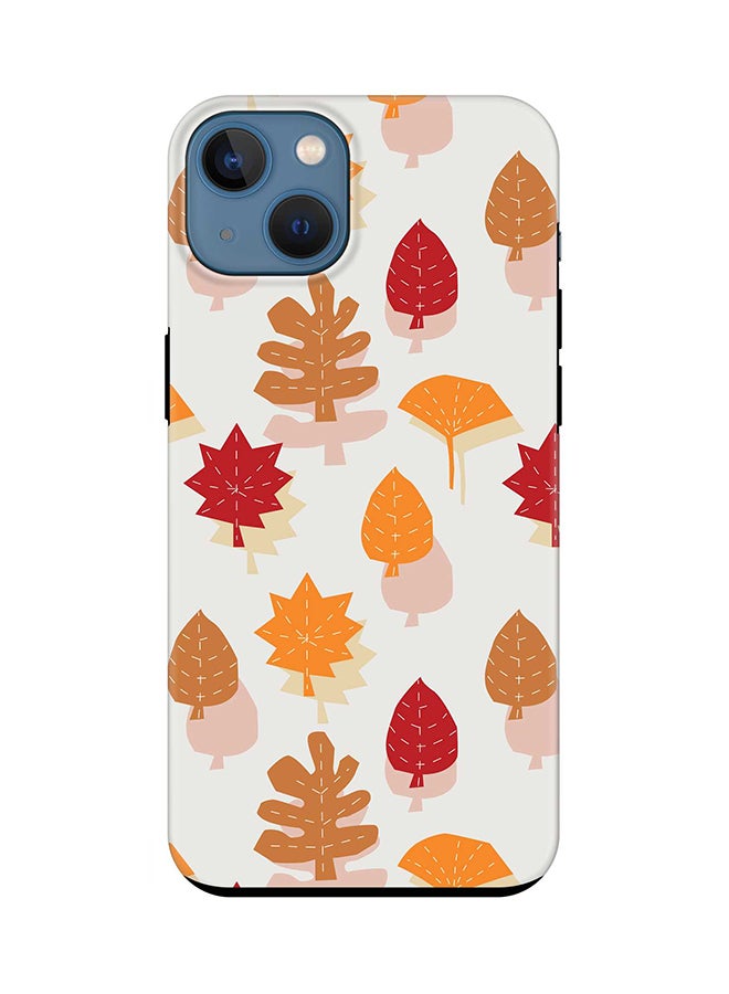 Stylizedd Tough Pro Series Case for Apple iPhone 14 Dual Layer hybrid PC & TPU Customized Mobile Cover Shield with inner TPU protection Matte Finish - Autumn Scribble