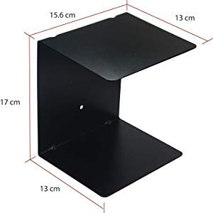 LEVON Metal Book Shelves Wall Mounted Floating Shelves Set Of 2, Picture Shelving Ledge For Kitchen, Living Room, Bedroom, Office (Medium), Black - Image 5