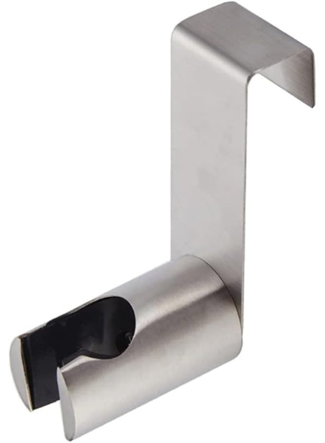 Rubik Bidet Sprayer Head Holder With Toilet Tank Hand Shattaf Shower Hanger Hook And Wall Mounted Screws (Brushed Nickle) - Image 1