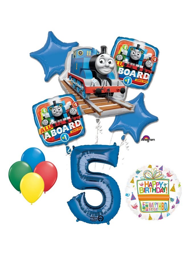 Mayflower Products The Ultimate Thomas The Train Engine 5Th Birthday Party Supplies And Balloon Decorations  - Image 1