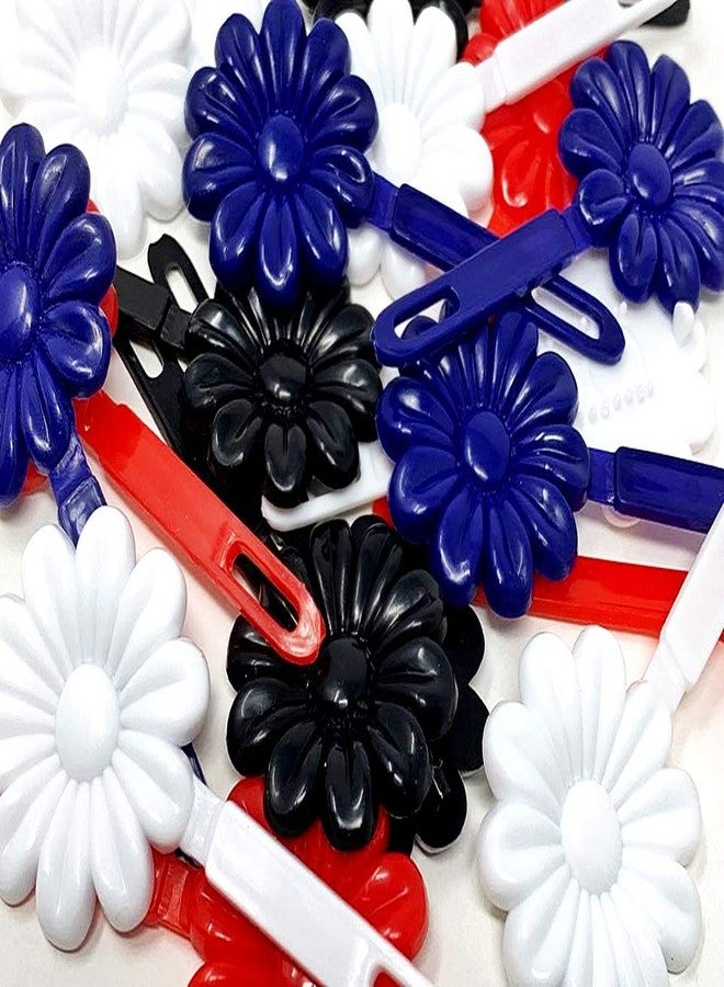 Tara Girls Self Hinge Plastic Bow Hair Barrettes Selection (BR83) - Image 2