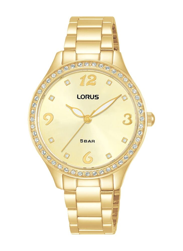 LORUS ساعة لوروس لايت شامبانيا صن رايز انالوج كوارتز ستانلس ستيل للنساء RG234TX9 - Image 1