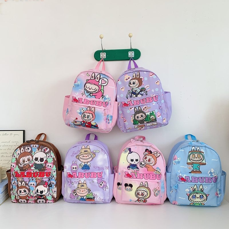 Labubu Kids Backpack, Cute Lightweight Large Capacity High Appearance Trendy Kindergarten School Bag - Image 1