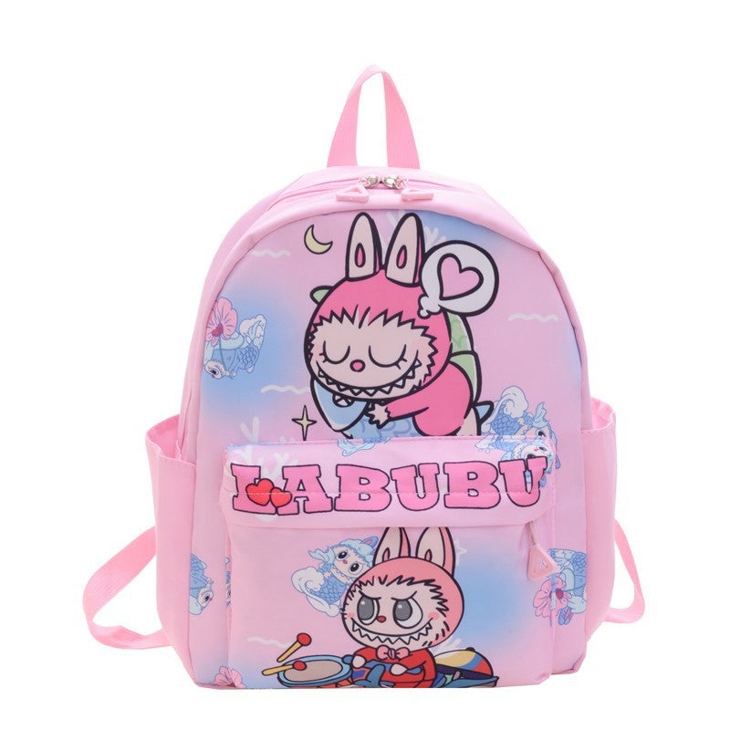 Labubu Kids Backpack, Cute Lightweight Large Capacity High Appearance Trendy Kindergarten School Bag - Image 5