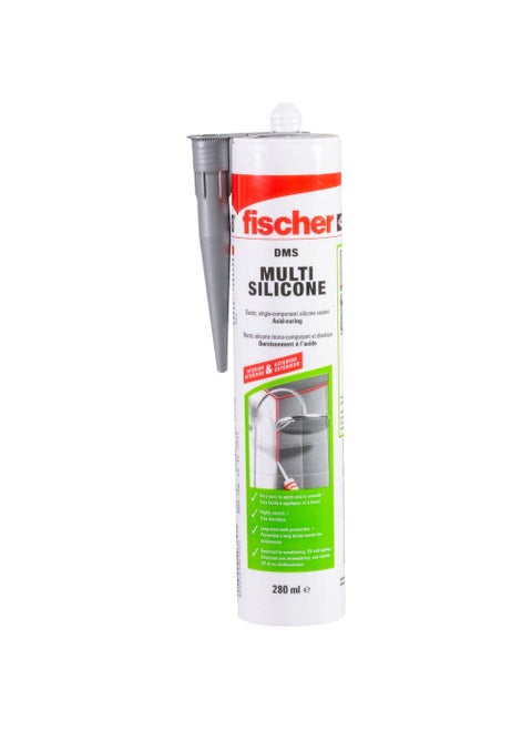 fischer Multipurpose Silicone Sealant Kitchen  Bathroom Transparent Sealing Glazing Renovating Joints in Sanitary Installations and Connection Joints