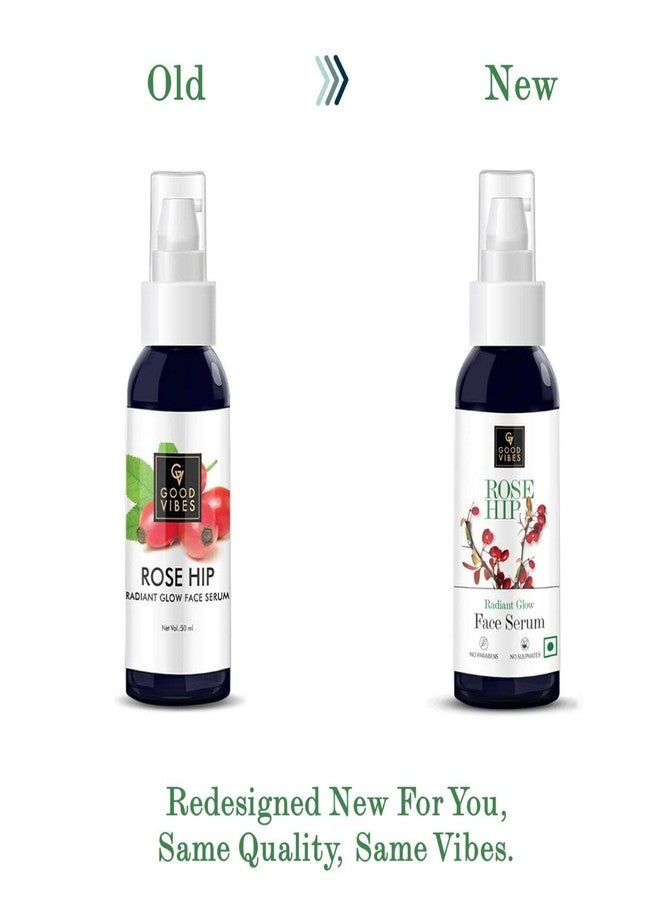 Good Vibes Rosehip Face Serum | Hydrating & Nourishing Formula for Smooth, Even Skin | Rich in Antioxidants & Natural Oils | Lightweight, Non-Greasy | No Parabens or Sulphates | 1.01 Fl Oz (30ml) - Image 3