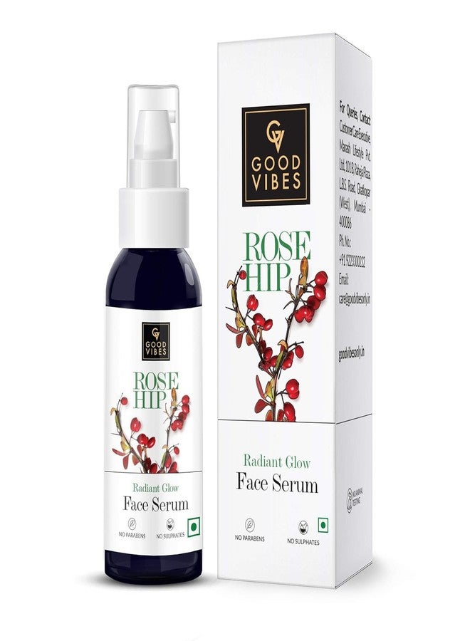 Good Vibes Rosehip Face Serum | Hydrating & Nourishing Formula for Smooth, Even Skin | Rich in Antioxidants & Natural Oils | Lightweight, Non-Greasy | No Parabens or Sulphates | 1.01 Fl Oz (30ml) - Image 2