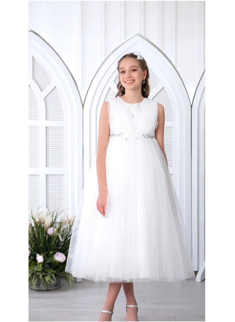 VIA BAMBINO Flower Girls Dress White 3169