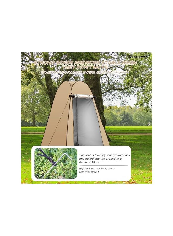 Beauenty Outdoor Changing Clothes Tent, Pop Up Toilet Tent, Portable Shower with Carry Bag Privacy Shelter for Beach Camping Outdoor - Image 5