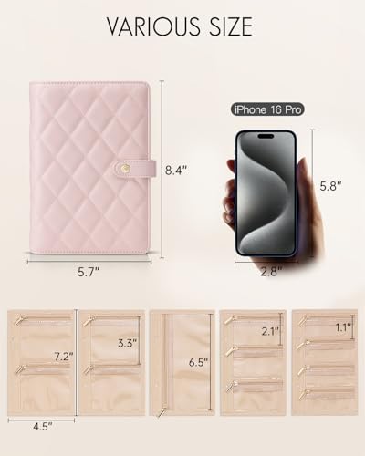 VLANDO Travel Jewelry CaseJewelry Organizer Box with Clear Zipper Velvet Jewelry Pouch Bag PU Leather Jewelry CaseGift for WomenPink - Image 3