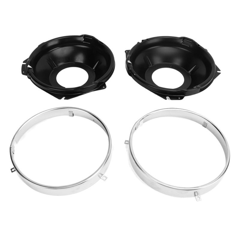 Headlamp Retaining Ring Replacement For Chevy Camaro 1967-1969 - Stainless Steel Headlamp Mounting Bucket For Chevy Nova 1968-1970 - Image 4