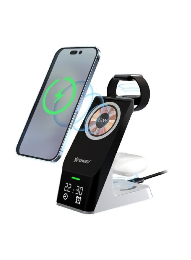 اكس باور محطة شحن لاسلكية مغناطيسية 6 في 1 بقدرة 15 وات - Image 3