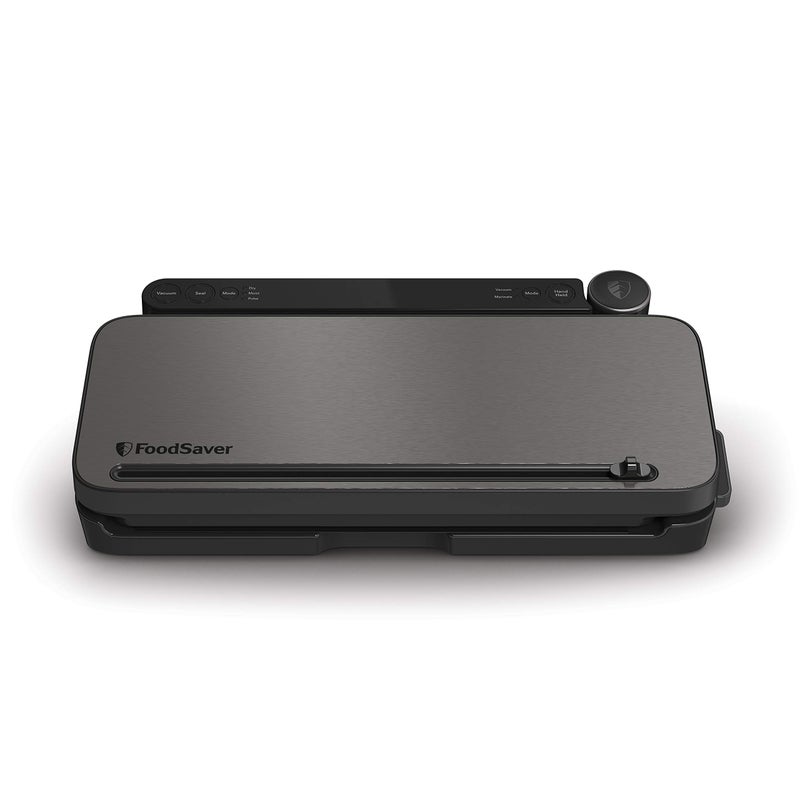 FoodSaver FoodSaver Vacuum Sealer Machine with 4 Settings Including Pulse and Marinate with Sealer Bags and Roll Handheld Vaccum Sealer for Airtight Food Storage and Sous Vide Black 