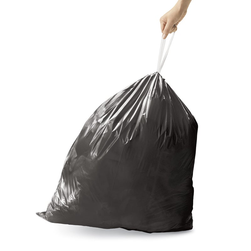 simplehuman Code Q 60 Count, Genuine Odorsorb Custom Fit Liners, Drawstring Odor Absorbing Trash Bags in Dispenser Packs, 50-65 Liter / 13-17 Gallon - Image 2