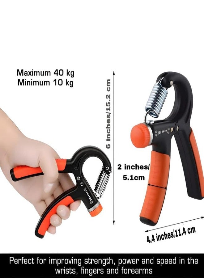 Vuvail Push Up Bar Stand And Adjustable Hand Gripper Combo Pack Set| Grip Strengthener| Chest Arms Back Equipment| Home Gym Fitness Tools for Men | Upper Body Workout Core Wrist Forearm Exercise Kit | Non-Slip Design - Image 5
