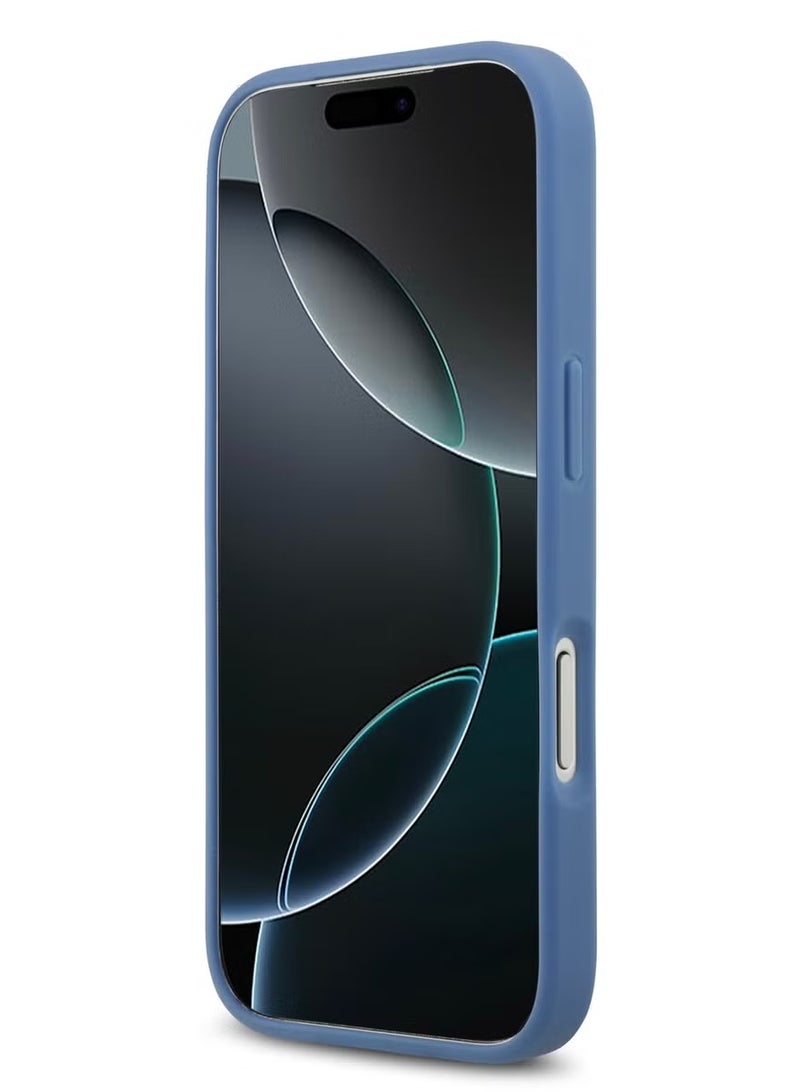 GUESS 17 Pro Max MagSafe Case – Premium 4G PU Leather with Classic & Strass Logo, Ultra Slim, Lightweight, and Easy to Install (Blue). - Image 4