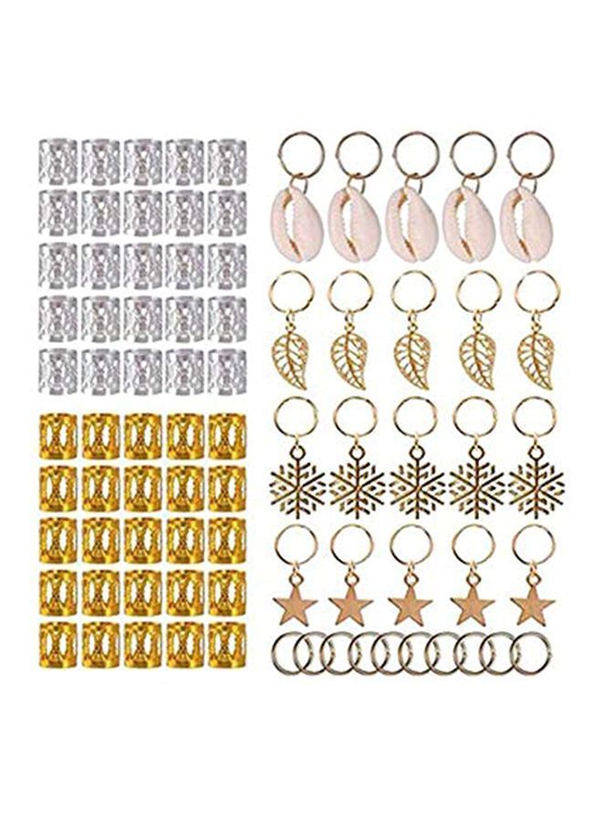 نيبمينينت مجموعة أساور معدنية لجدائل الشعر، 80 قطعة متعدد الألوان