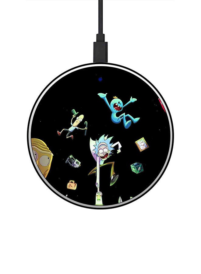 NIBEMINENT 15W Ultra Slim Fast Wireless Charger Multicolour